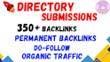 350 directory submission do follow manual backlinks