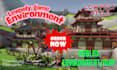 create lowpoly game environment, roblox map, game assets for unity or unreal