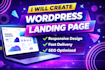 create converting wordpress landing page design for business