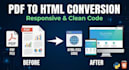 convert PDF to responsive HTML CSS using python