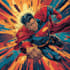 design an amazing superhero pop art