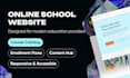 design elearning or lms website platform in figma for online education courses
