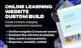 design elearning or lms website platform in figma for online education courses