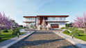 create ultra luxury house 3d rendering animation