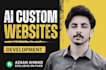 build ai website, business website development as a full stack web developer