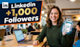 buy linkedin 1,000 followers organically