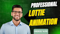 create json animation kuttes, league mascot lottie animation