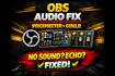 fix and setup voicemeeter with obs audio routing for your stream