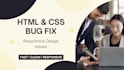 fix HTML CSS bugs