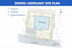 create a site plan with setback parking and zoning compliance