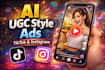 create high converting ai ugc style ads for tiktok and instagram
