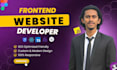 build a responsive frontend website using javascript and react next js