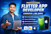 do mobile app development android ios app, building mobile app flutter developer