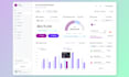 design modern saas dashboard, CRM and admin panel UI in figma