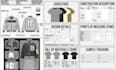 do clothing tech pack technical flat sketches illustration hoodie tech pack