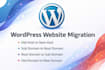 migrate or move a wordpress website from old to new host