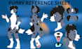 draw furry character reference sheet custom fursona design furry art commission