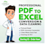 convert PDF, scanned documents to excel with accuracy