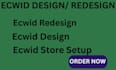 design, build and redesign ecwid website