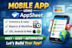 develop mobile app using appsheet