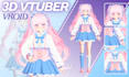 create a custom 3d vtuber vroid anime model with full body rigging