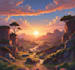 draw anime and concept art landscape background
