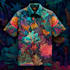 draw psychedelic, stoner rock, trippy art style logo