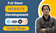 ai software development, full stack website backend, front end developer