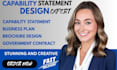design a federal capability statement government contract
