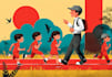 illustrate children book pages with charming characters