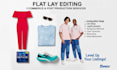 flat lay image editing and retouching
