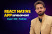 develop react native expo app for android and ios