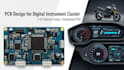 do pcb design for digital instrument cluster, speedometer  ev gauge