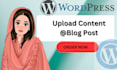 upload blog posts as wordpress virtual assistant