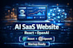 create ai saas website with react and openai