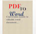 convert any pdf file format to word file format