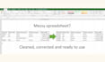 clean and fix messy excel spreadsheet data