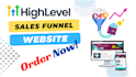 build sales funnel and website in gohighlevel