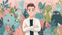 draw a cute and funny cartoon illustration