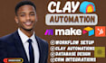 setup clay com automation, apollo io, airtable automation, airtable expert
