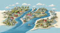 create a custom cartoon map with your locations