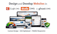 design and develop websites in craft cms and ghost cms