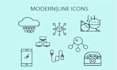 design modern technology icon set for UI