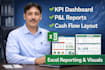 create excel KPI dashboard and reporting templates