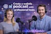 create a realistic ai podcast with professional hosts