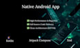 develop a native android app using kotlin