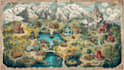 illustrate a charming custom map