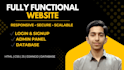 build a fully functional, responsive website using django, HTML , CSS