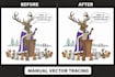 do manual vector tracing