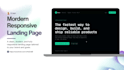 design a modern and responsive landing page